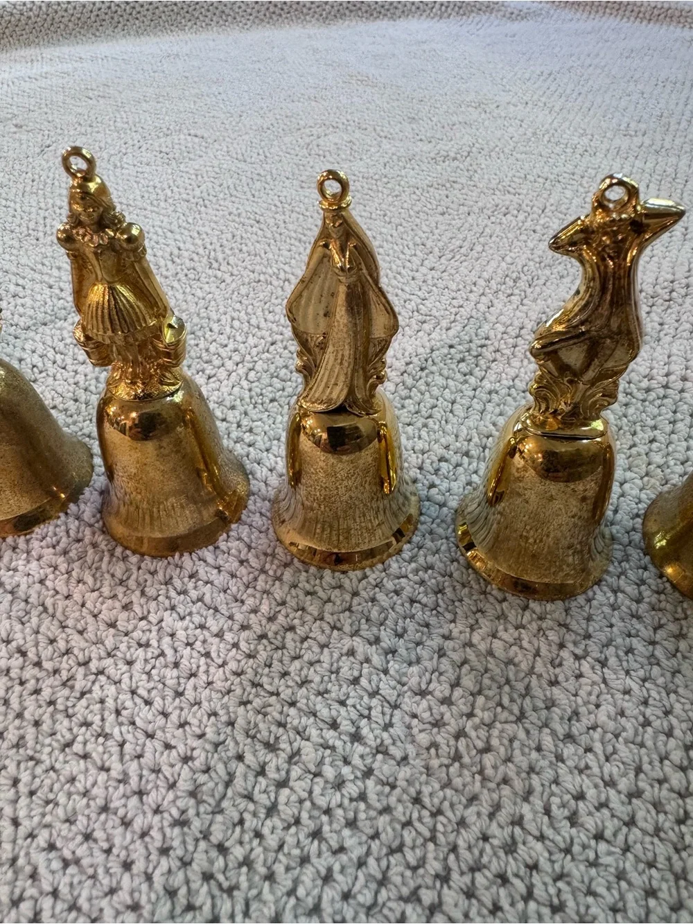 Reed and Barton New England Society Gold Plated 12 Days of Christmas Bells